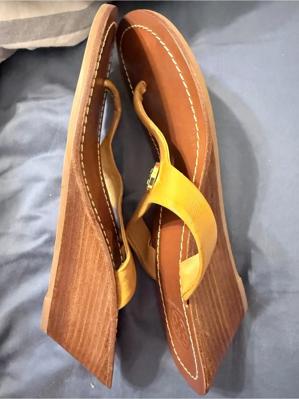 Tory Burch leather thong